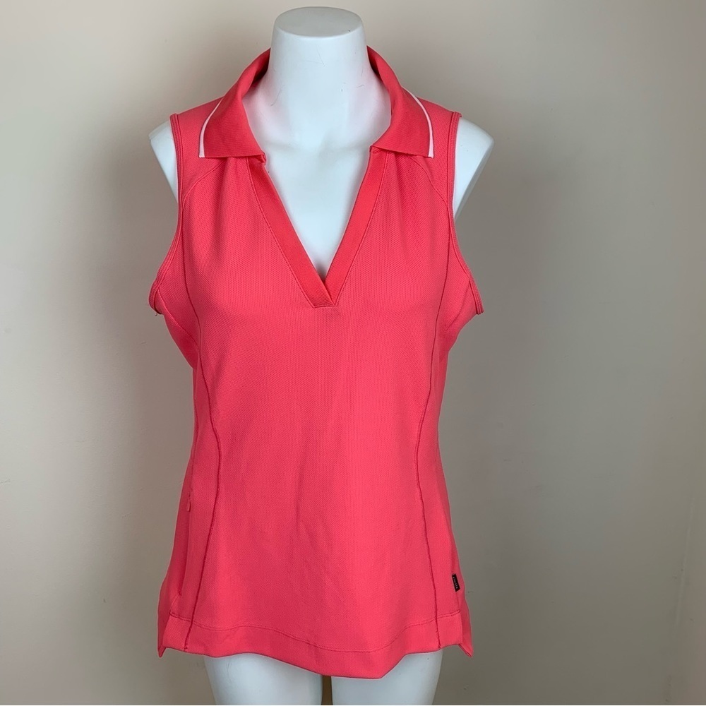 Athleta V Neck Collar Sleeveless Top - Sz M